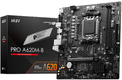Pllakë amë MSI PRO A620M-B, AMD A620, Socket AM5, Micro ATX