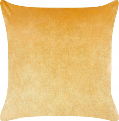 Set me jastëkë dekorativë Beliani MARULA, 45 x 45 cm, kadife, mustard e verdhë