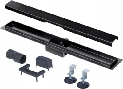 Kanal linear dushi Schlosser Platinum, 70cm, çelik inoks, i zi mat