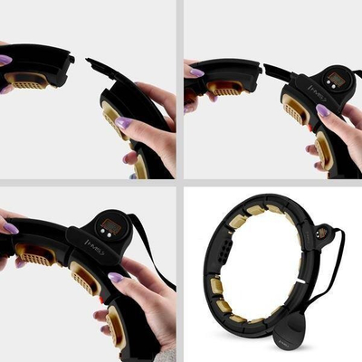 Hula hop fitnesi Magnetic Slimming HHM13, me counter, me peshe gravitacionale, me magnete
