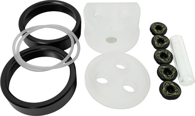 Резервоар за вода за ПК Сингуларити Компјутерс Протиум 250mm, 60mm, 7 порти G1/4", црн фростед