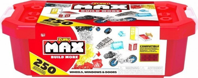 Set blloqesh ndërtimi Zuru Max Build More, 250 copë aksesorë, multikolor