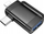 Adapter OTG Hoco 2n1, Type‑C mashkull edhe Lightning mashkull në USB‑A femër, gri