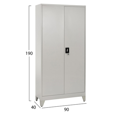 Dollap  metalike Duron 2-derë 90×40×190 Hcm (HM11979), gri
