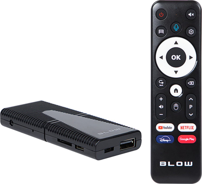 TV Stick Android Blow, 4K, Bluetooth, Wi‑Fi, i zi