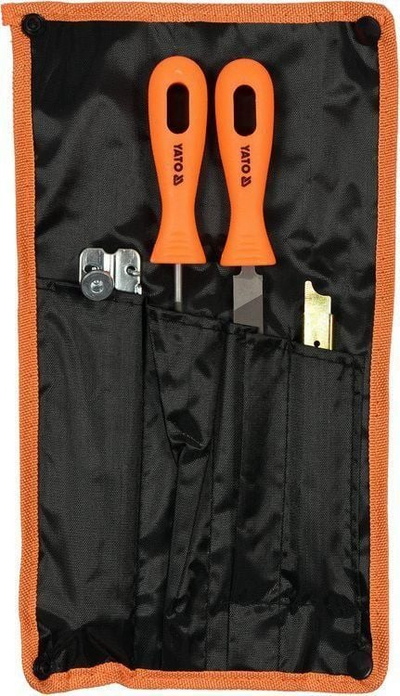 Set mprehësi zinxhiri Yato YT-85042, 4.8mm, për zinxhir 0.325", me 4 pjesë