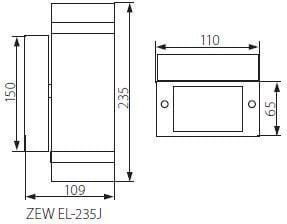 Aplice muri Kanlux Zew EL-235J-B 22440, GU10, IP44, e zezë