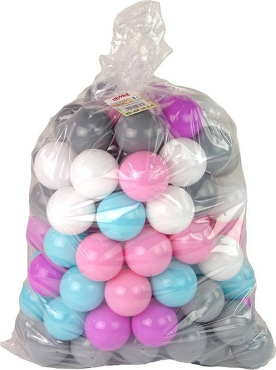 Toptha plastike loje Bestway, 100 copë, pastel, shumëngjyrëshe