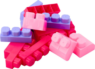 Set konstruktiv Blocks In Bucket, 160 copa, edukativ, shumëngjyrësh
