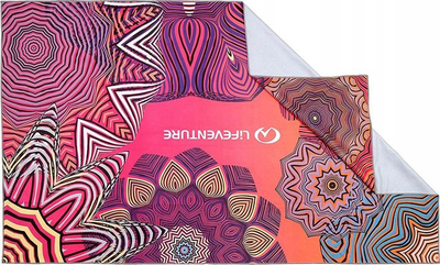Peshqir Lifeventure Quick Drying Mandala, 150 cm, thahet shpejt, rozë