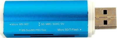 Lexues karte memorie APTE AK37E, USB, multi-format, blu