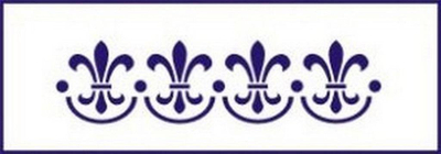 Висок шаблон Galeria Hobby Washable Stencil, 6x28cm, пластика 0.5mm, проѕирен