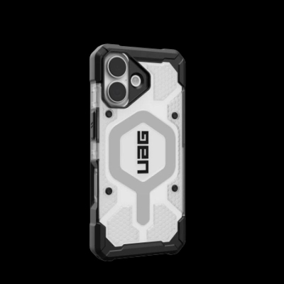 Mbrojtëse telefoni UAG Pathfinder Clear MagSafe për iPhone 17, e fortë ndaj goditjeve, transparente, argjendtë