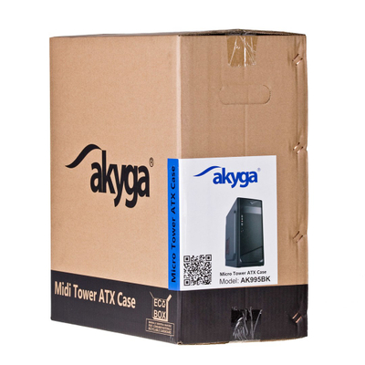 Kutia kompjuterike Akyga AK995BK, Midi Tower, ATX micro ATX, e zezë