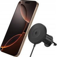 Mbajtëse makine me karikues Spigen OneTap Pro 4 MagSafe, wireless, AirVent hook, e zezë