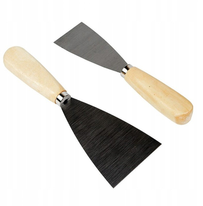 Set furça dhe shpatulla Putty Knife Brush, 4 copë, 38 mm, 75 mm
