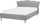 Shtrat dopio Eu Double Bed, 140cm, tapiceri me butona kristal, gri