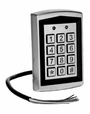 Код-клуч со RFID картичка F&amp;F KS-01, читач на близина, метален, сив