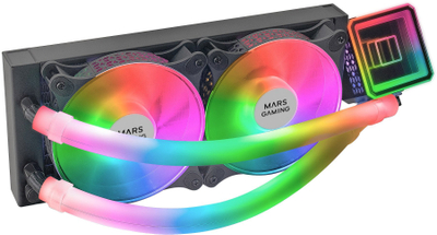 Ftohës uji për procesor Mars Gaming ML-ULTRA240, radiator 240mm, All-in-One, i zi
