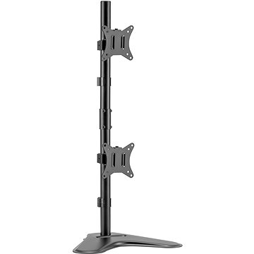Mbajtës monitori AlzaErgo Arm DE35 Pylon, për 2 monitorë 17-32", lartësi e rregullueshme, i zi