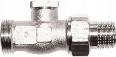 Valvul kthimi e drejtë Herz RL-1, 1/2", lidhje 3/4" GZ, nikeli