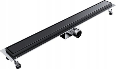 Kanal dushi linear Spiroflex Aqua Steel LA Black 500, inox, 500mm, i zi