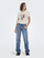 Maicë për femra Only Onlmickey Relaxed Fit, e bardhë