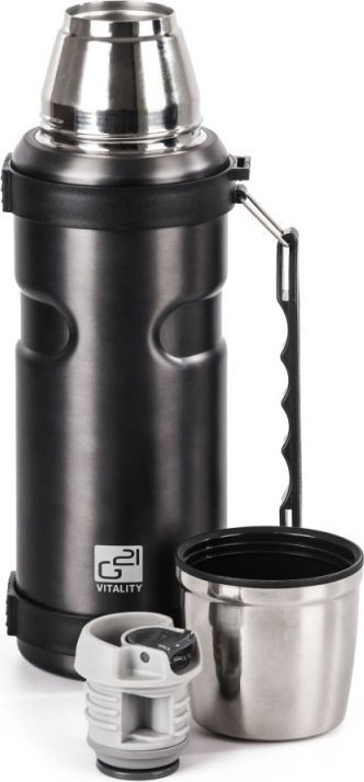 Termus G21 Thermo Bottle, 1000ml, çelik inoksi, gri me dorezë
