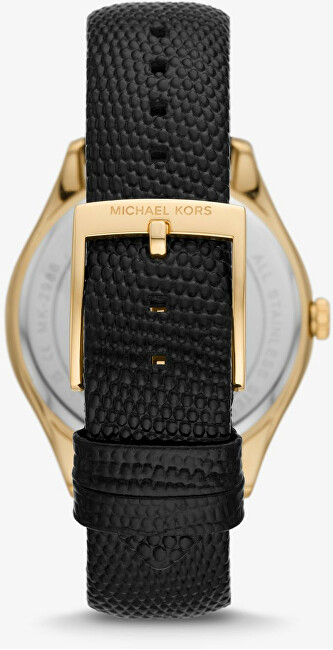 Orë dore për femra Michael Kors Harlowe Pave MK2988, e zezë/artë