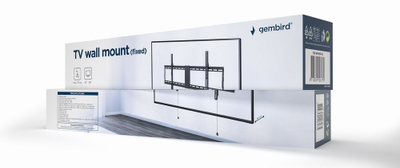Mbajtëse muri për TV Gembird WM-90F-01, 43-90", VESA 800x400, 70kg, e zezë