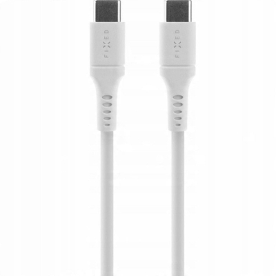 Kabllo USB C në USB C FIXED, 2 m, 60 W, e bardhë