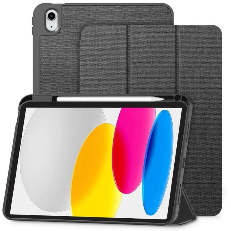 Mbulesë tablet Tech-Protect SC Pen Canvas Case për iPad 11" 2025 dhe iPad 10.9" 2022, funksion sleep wake, gri e zezë