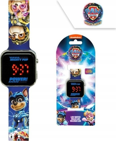 Ora digjitale për fëmijë Euroswan Paw Patrol PW19944, ekran LED, rrip gome
