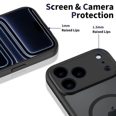 Mbulesë telefoni Tech-Protect BasicMag MagSafe për iPhone 17 Pro, matte, e zezë