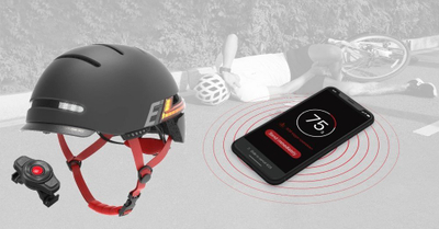 Helmetë urbane Livall BH51M NSO, me altoparlantë JBL, LED, Bluetooth, e zezë M