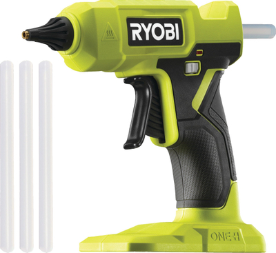 Pistoletë ngjitësi pa kabllo Ryobi ONE+ 18V, 175°C, për shkopinj 11mm, jeshile