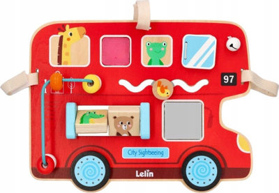 Едукативна играчка Lelin Motor Skills Board, за бебиња 1+, шарена