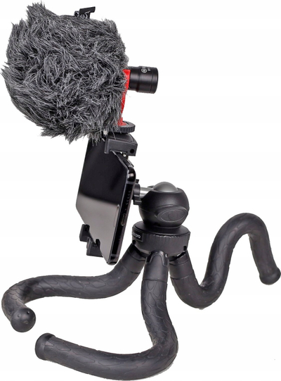 Trefkëmbësh fleksibël Xrec Rm30 Cima Pro, 26‑81.5cm, kokë 360°, i zi