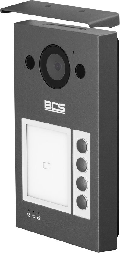 Panel wideodomofonik IP BCS BCS-PANX401G-2, 4 abonentë, kamera 2MP, gri