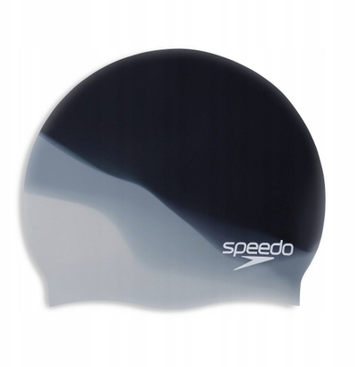 Капа за пливање за возрасни Speedo Multi Colour, силикон, црна и сива