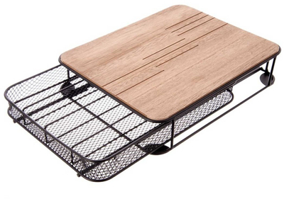 Kuti organizuese kapsulash kafeje Axentia LINE, dru dhe metal, 30x24x6.5 cm, kafe