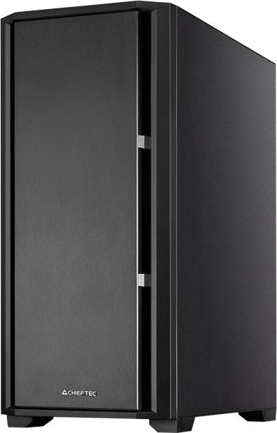 Kutia kompjuterike Chieftec Pro MIDI Series AS-02B-TG-OP, xham anësor, e zezë