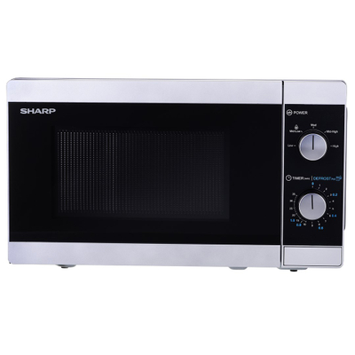 Furrë me mikrovalë Sharp YC-MS01E-S, 20L, 800W, argjendtë