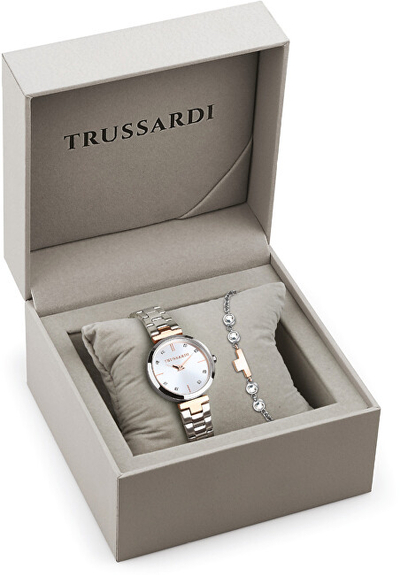 Set për femra Trussardi, orë dore + byzylyk