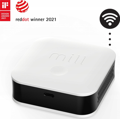 Sensor cilësie ajri Mill Sense, WiFi, Bluetooth, i bardhë