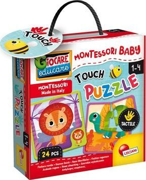 Puzzle sensorik për bebe Lisciani Montessori Baby Touch, shumëpjesësh, shumëngjyrësh