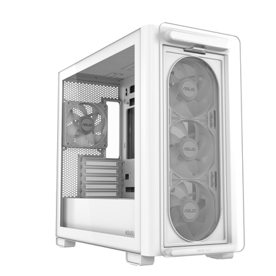 Kutia PC ASUS A23 PLUS Mid Tower, ARGB, e bardhë