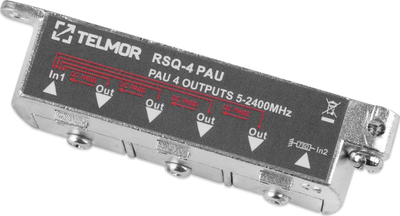 Делител на сигнал Telmor Quick Splitter 4X 2.4G, 4 излези, сив