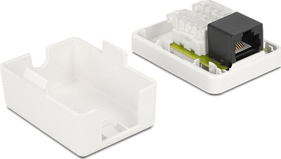 Kuti dalje rrjeti DeLOCK 86248, RJ45, Cat 6, e bardhë