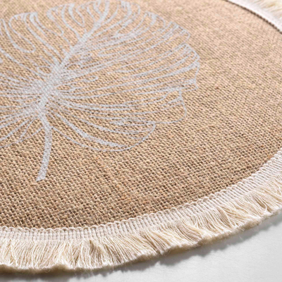 Nape pjatash Douceur d'intérieur Mogador, prej jute, Ø 38 cm, ngjyrë kafe